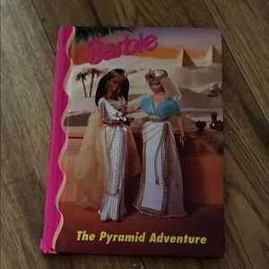 Barbie Book Cover — Pink and Gold Accents